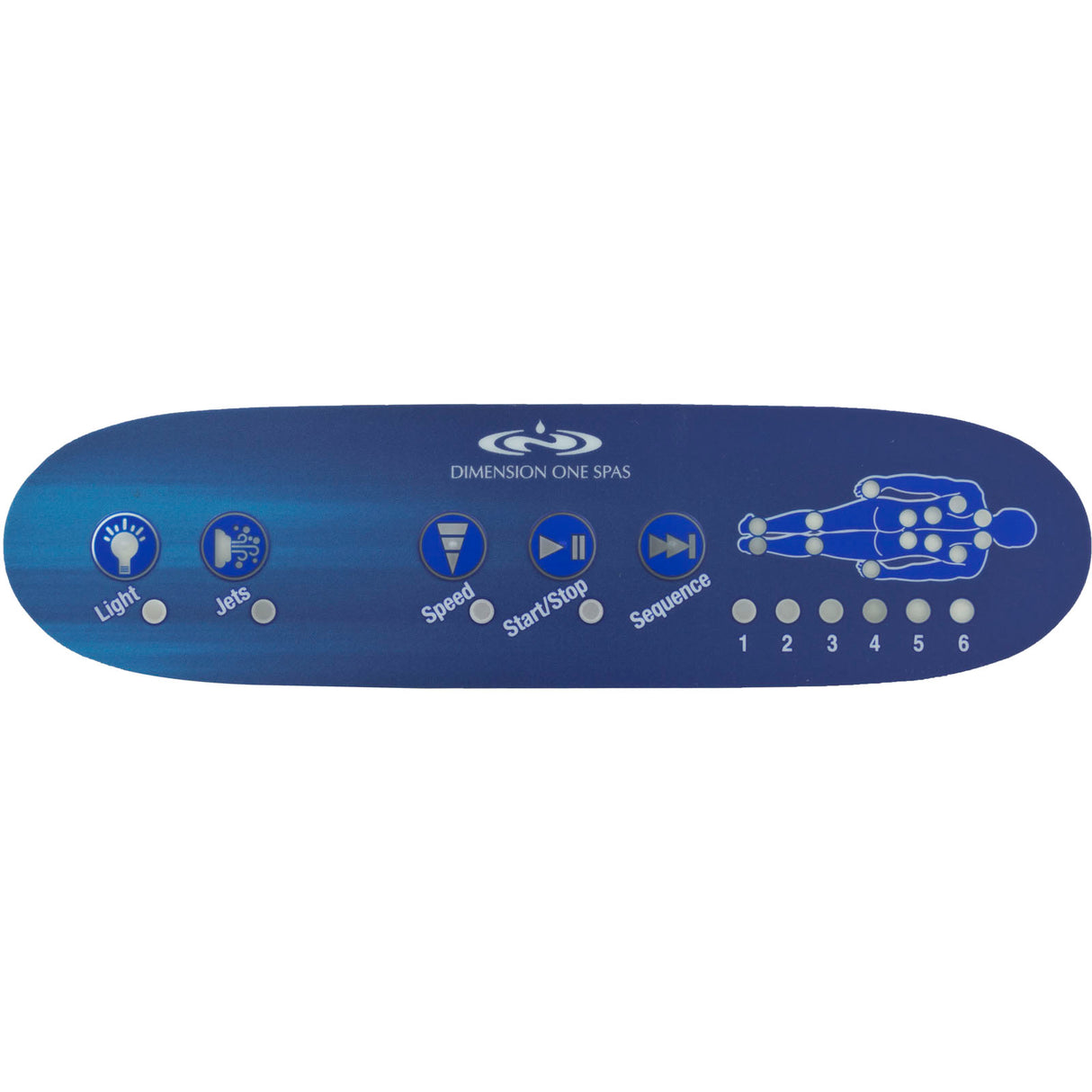 Overlay, D-1 TSC-42, 5 Button : 01560-0003