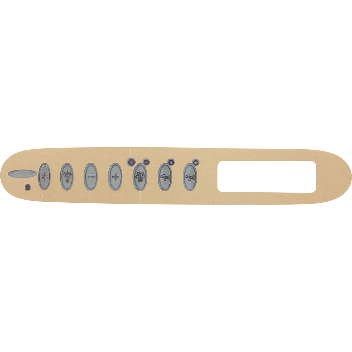 Overlay, Dimension One, TSC-24/K-24, 7 Button, 2 Pump : 01560-368