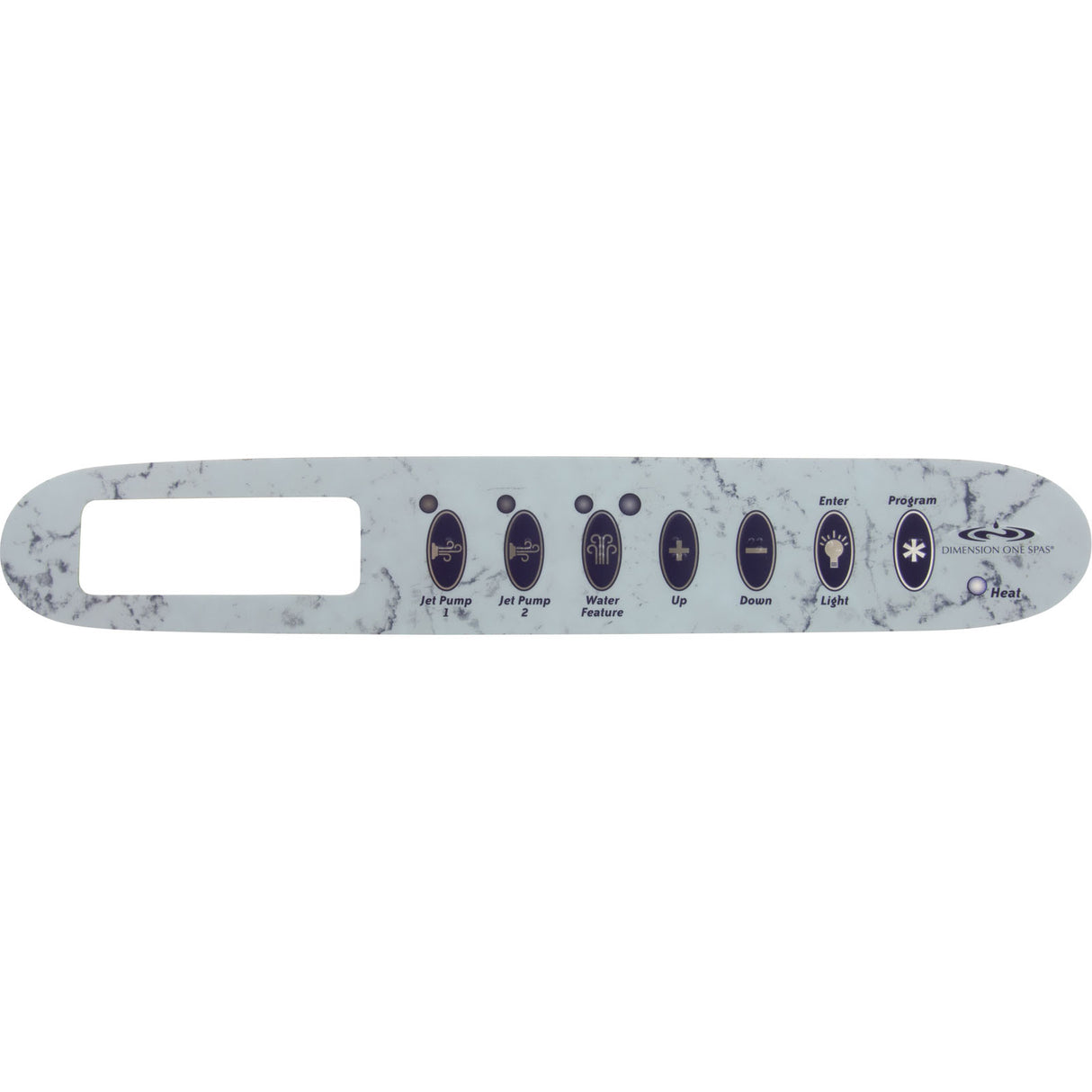 Overlay, Dimension One, TSC-24/K-24, 7 Button, 2 Pump : 01560-368