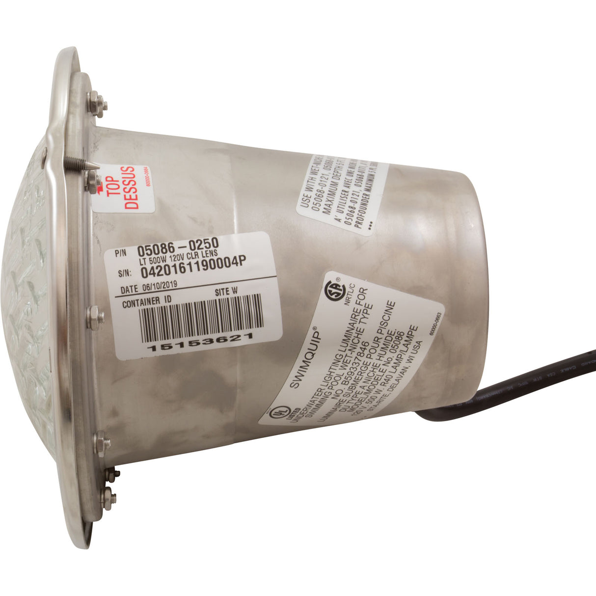 500W 120V Clr Lens 250Ft : 05086-0250