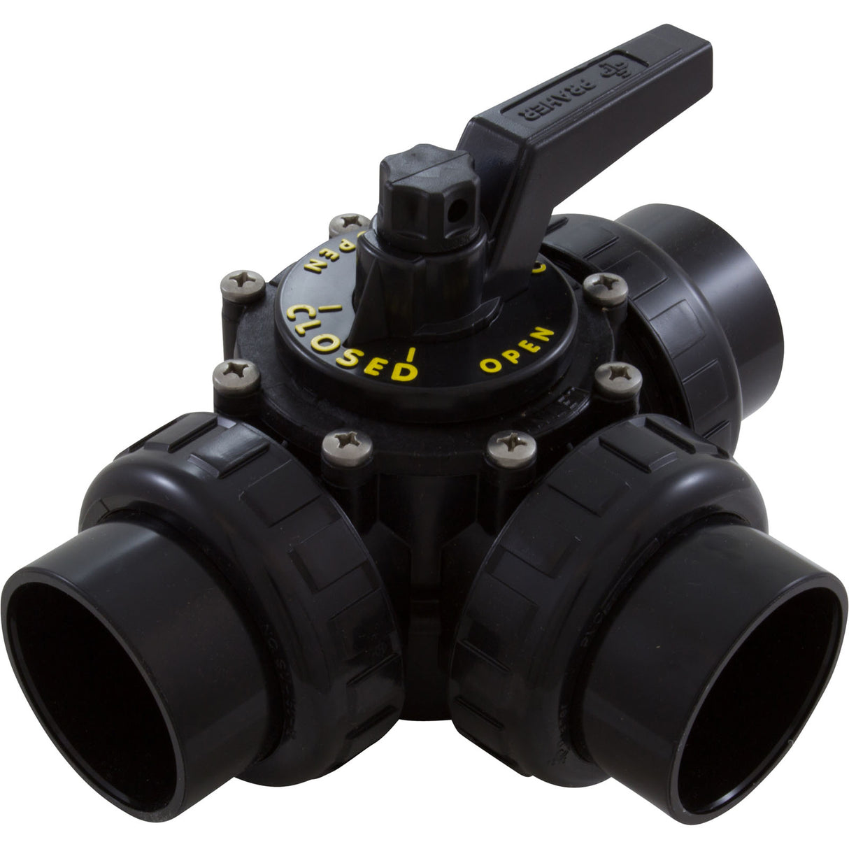 2" 3 Port Valve -Unionized : OV3-2010U - Praher - 885531001289 - PartsForSpas.com