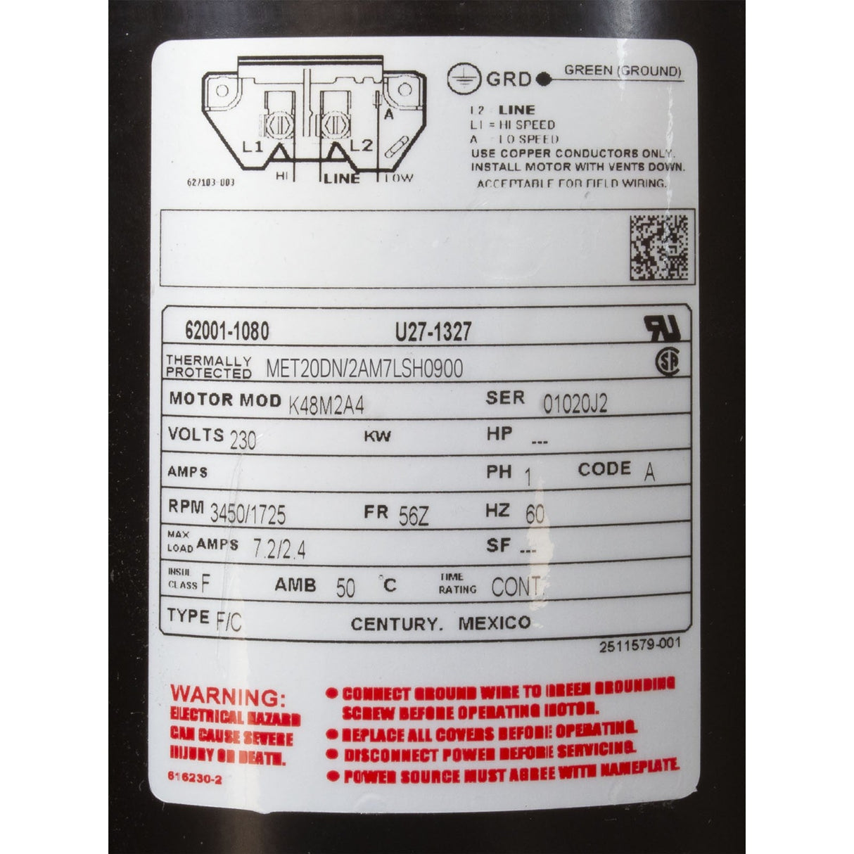 Pump, BWG Sta-Rite Dura-Jet, 2.0hp, 230v, 2-Spd, 2", OEM : 4239208-S