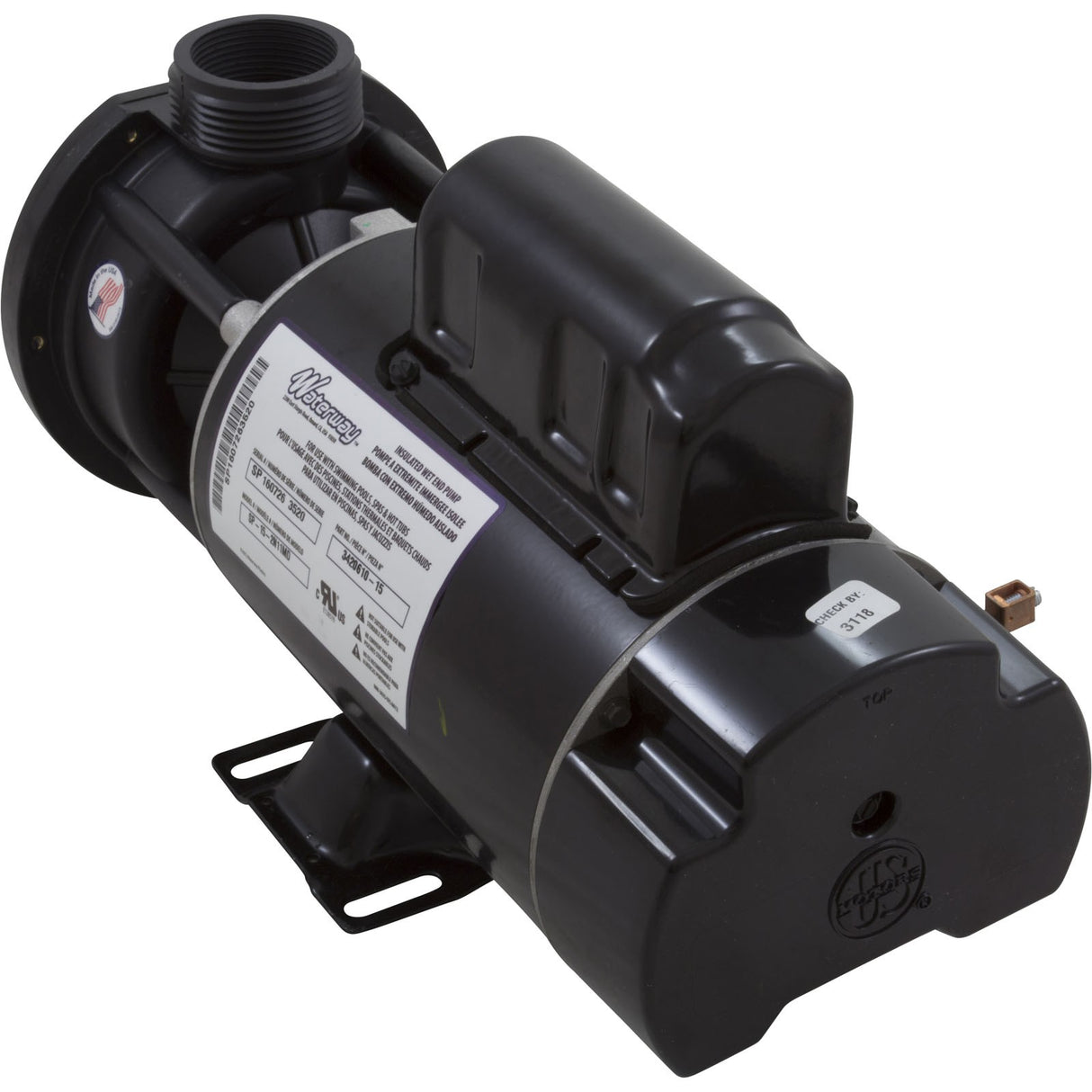Pump, WW E-Series, 1.5SPL, 115v, 2-Spd, 48fr, 1-1/2", OEM : 3420610-15