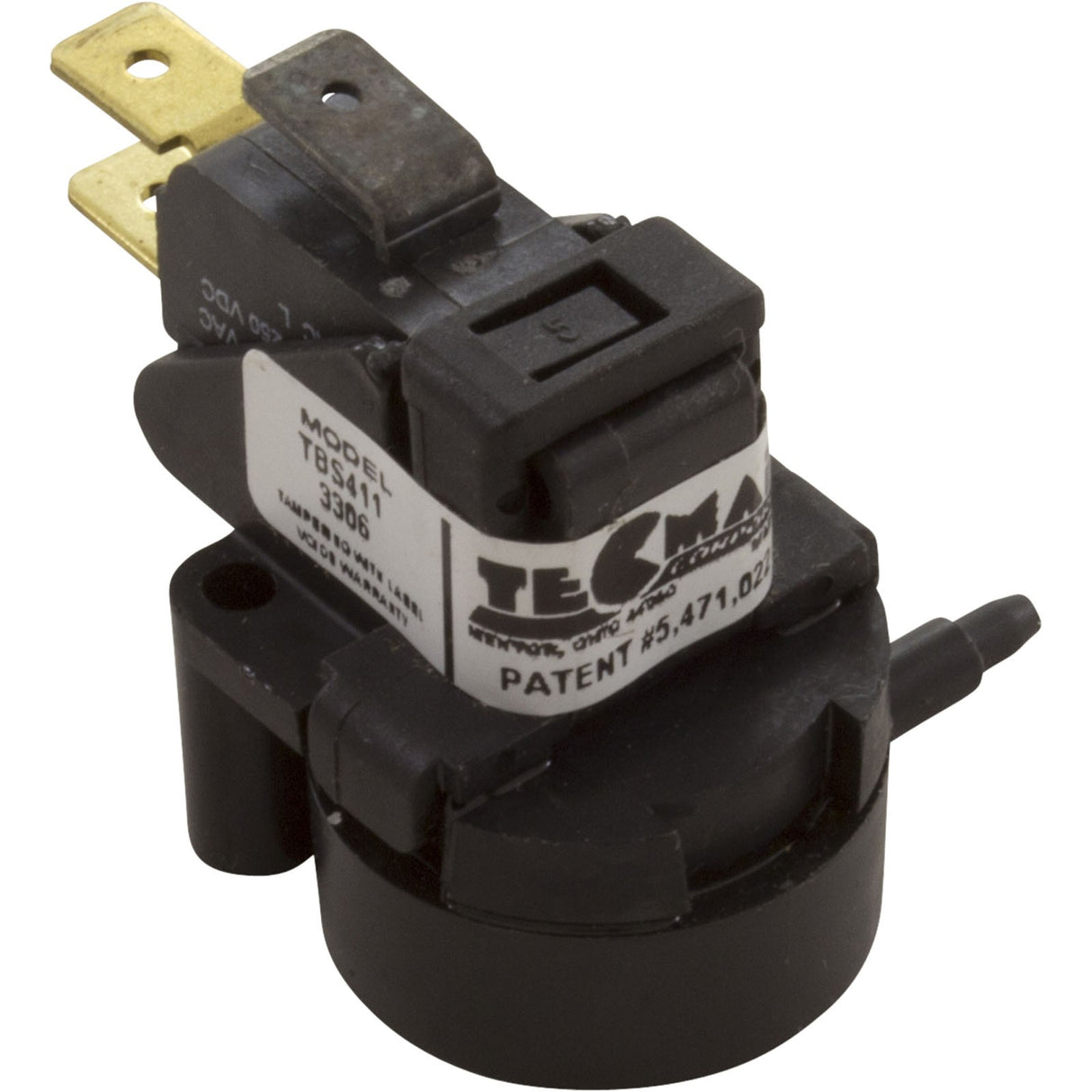 Air Switch, Tecmark, SPDT, 10 Amp, Latching, Side Spout : TBS411A