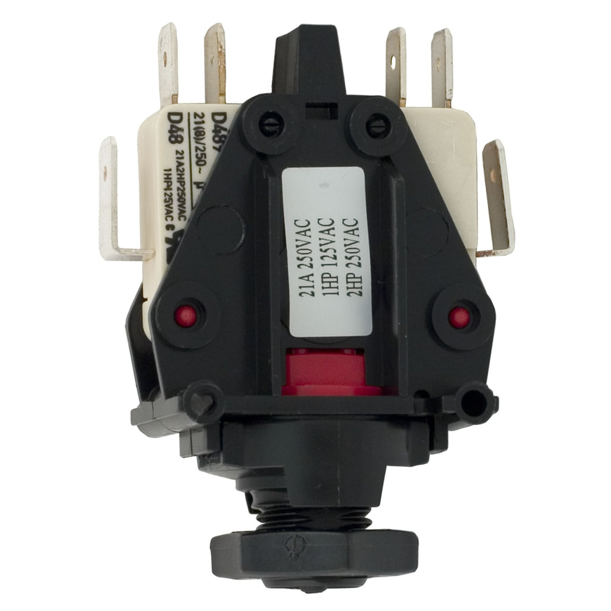 Air Switch, Herga, DPDT, 20A, thd, latch : 6872-AEO-U126