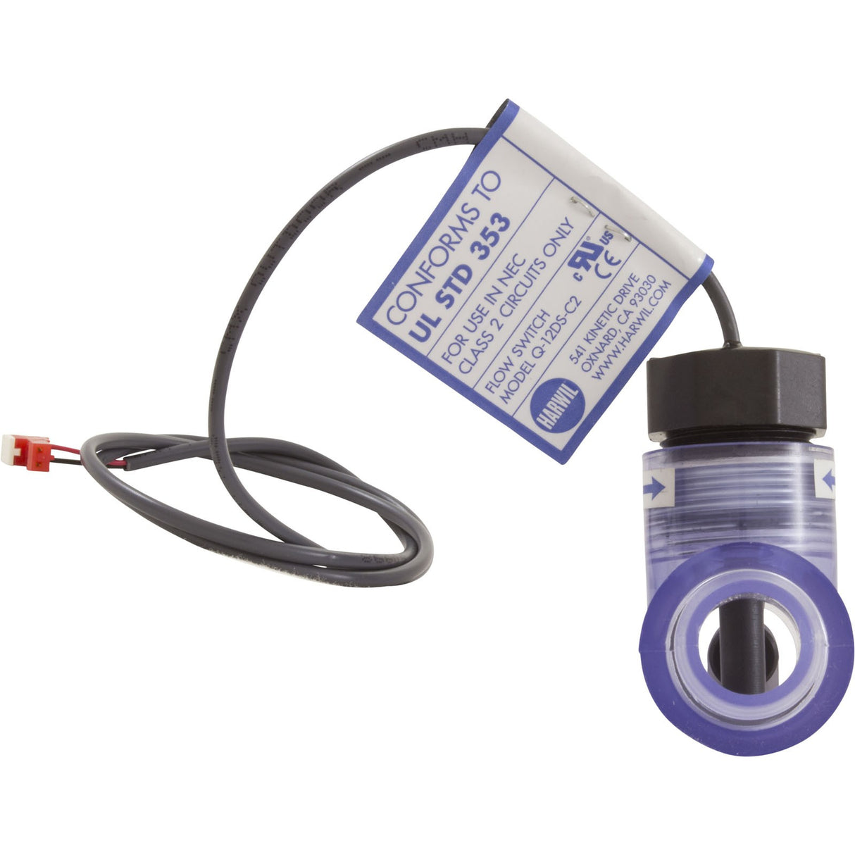 Flow Switch, D-1 Repl, 3/4" Slip x 3/4" Barb : 1710-130