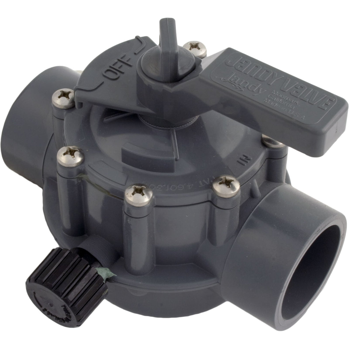 Diverter Valve, Jandy/Zod, 1-1/2"s/2"spg Pos Seal, 2 Way, Gray : 1157
