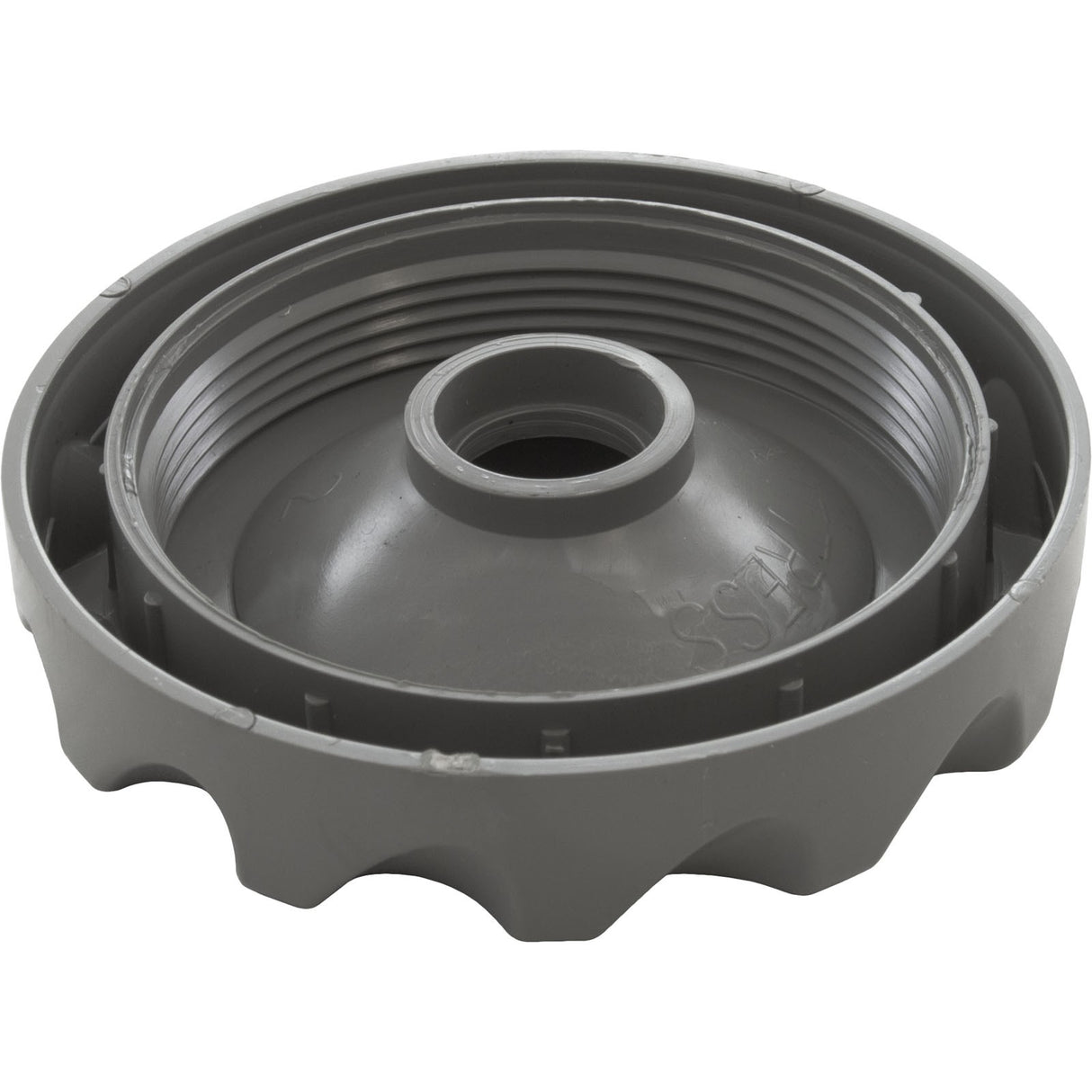 Cap, WW Top Access Diverter Valve, 2", Scalloped, Gray : 602-3537