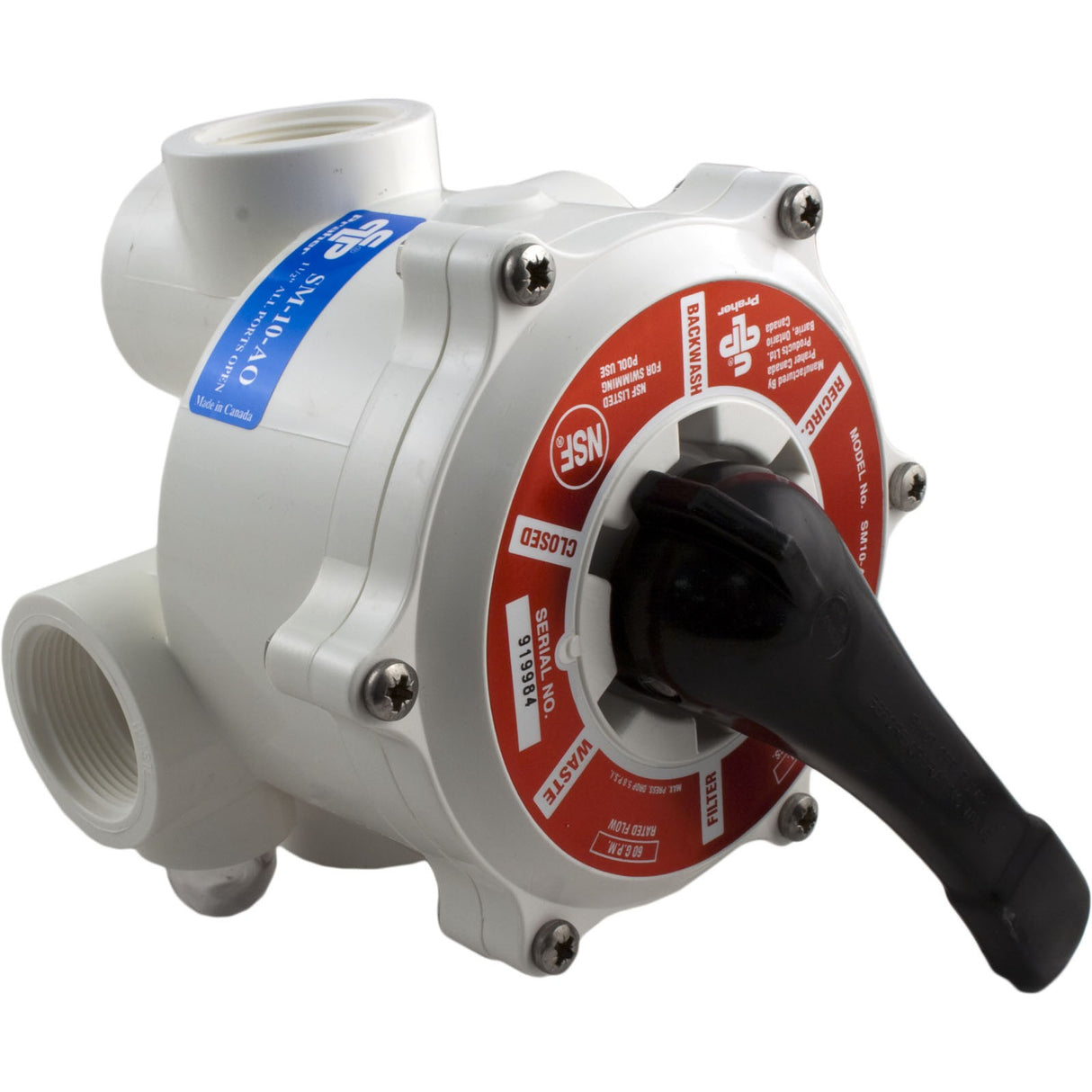 Multiport Valve, Praher SM-10-AO, 1-1/2" Female Pipe Thread : SM-10-AO