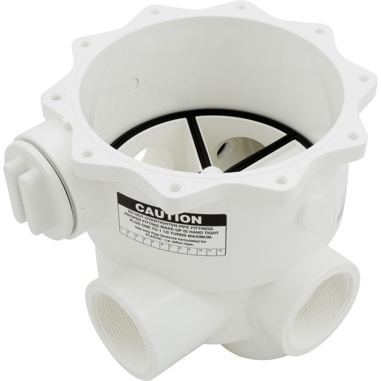 Body, Praher ABS 2" Side Mount Valves, 2"fpt, White : E-13-S2