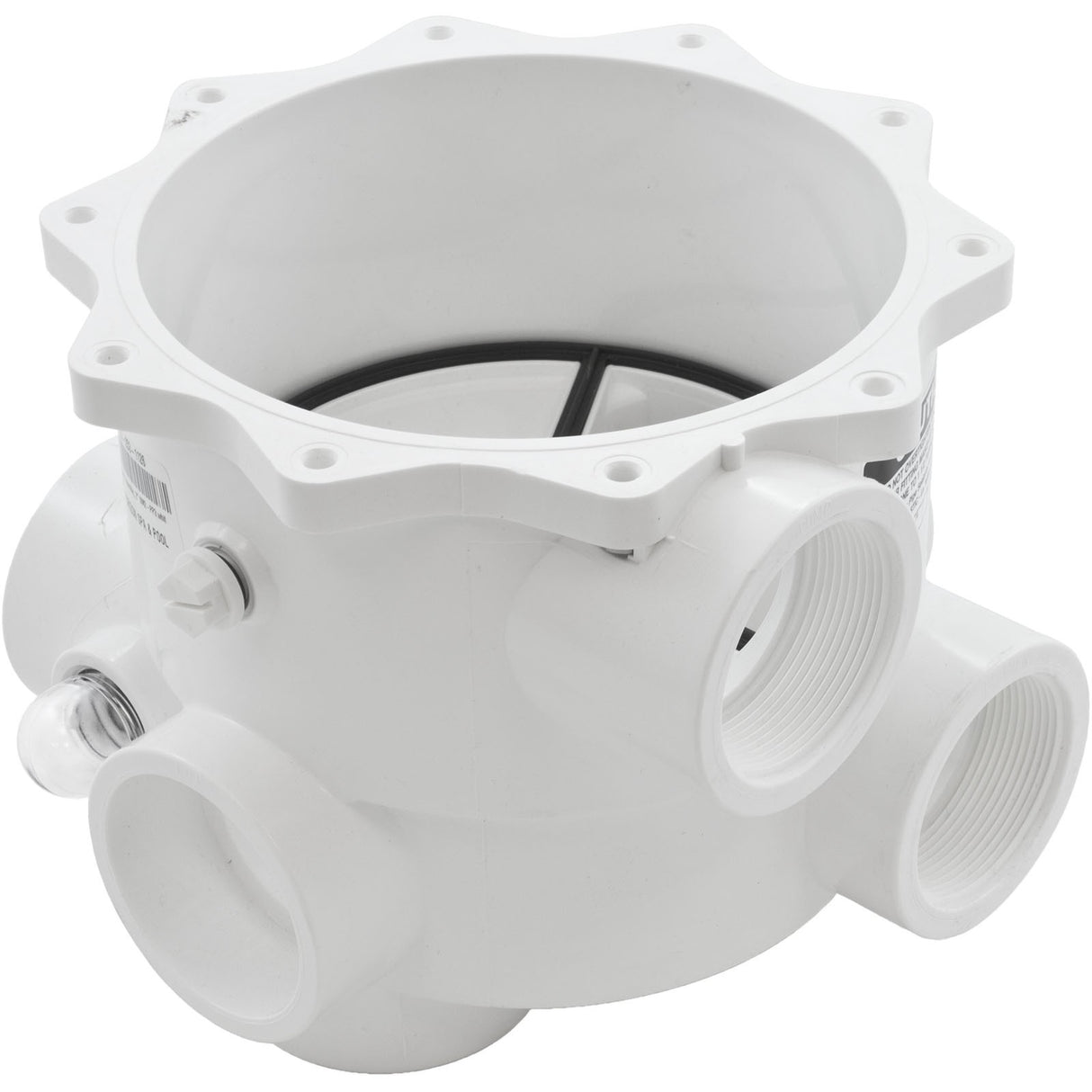 Body Assembly, Praher SM2-PP3 Valve, 2", White : E-55-S2PP3