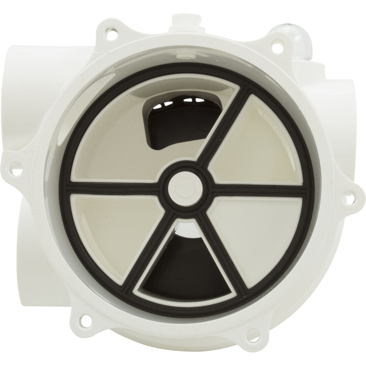 Body Assembly, Praher TM-12-A Valve, 1-1/2", White : E55-T12A