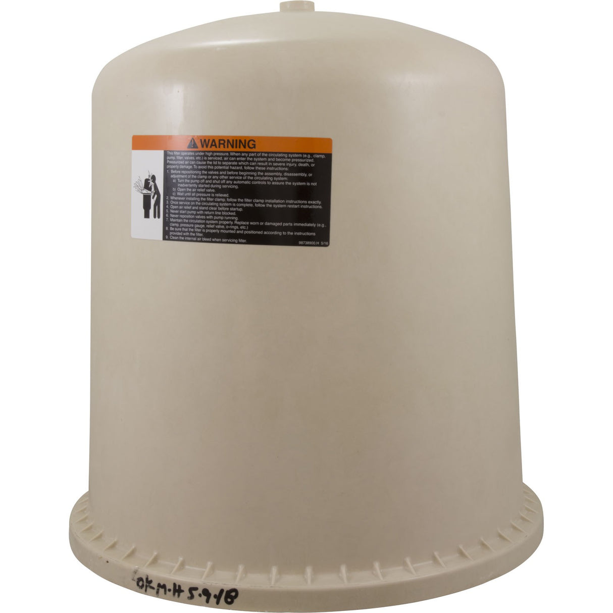 Tank Lid, Pentair Purex CFM/SMBW-4060 : 197137