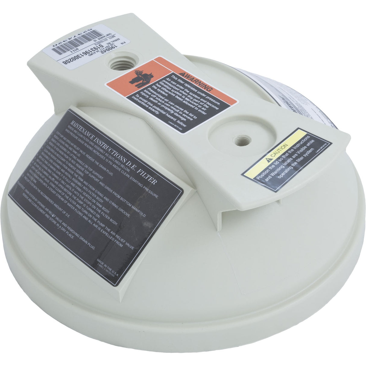 Tank Lid, Pentair American Products Warrior 66, Almond : 190042