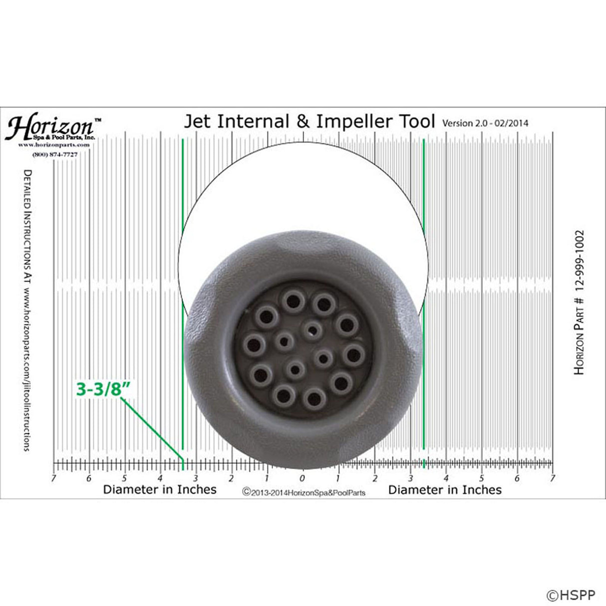 Horizon Jet Internal and Impeller Tool : 12-999-1002 - Horizon Spa & Pool Parts - 12-999-1002 - PartsForSpas.com