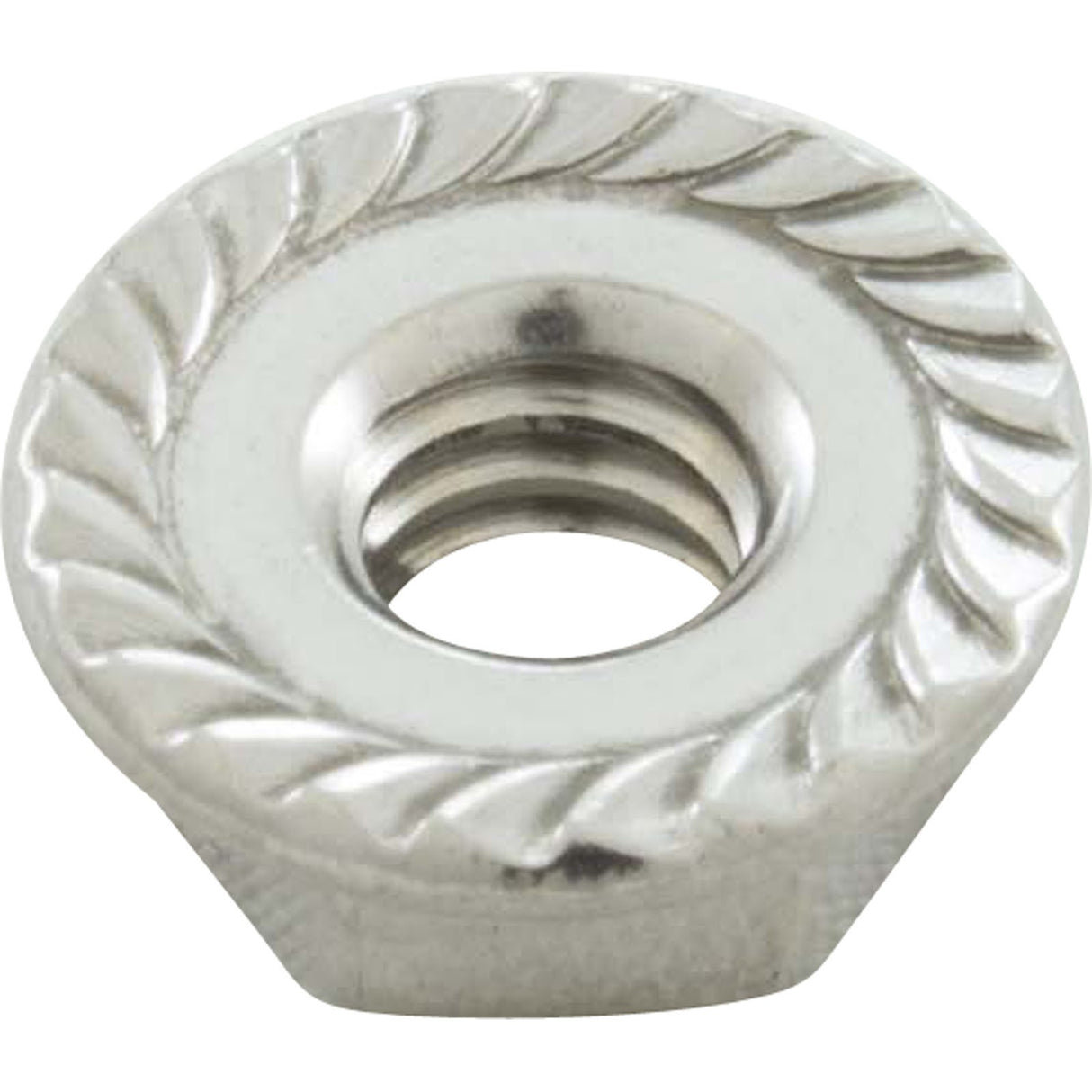 Locknut, Speck E90, Rear Housing Bolt, 1/4" - 20, Serrated, ss : 2991300035
