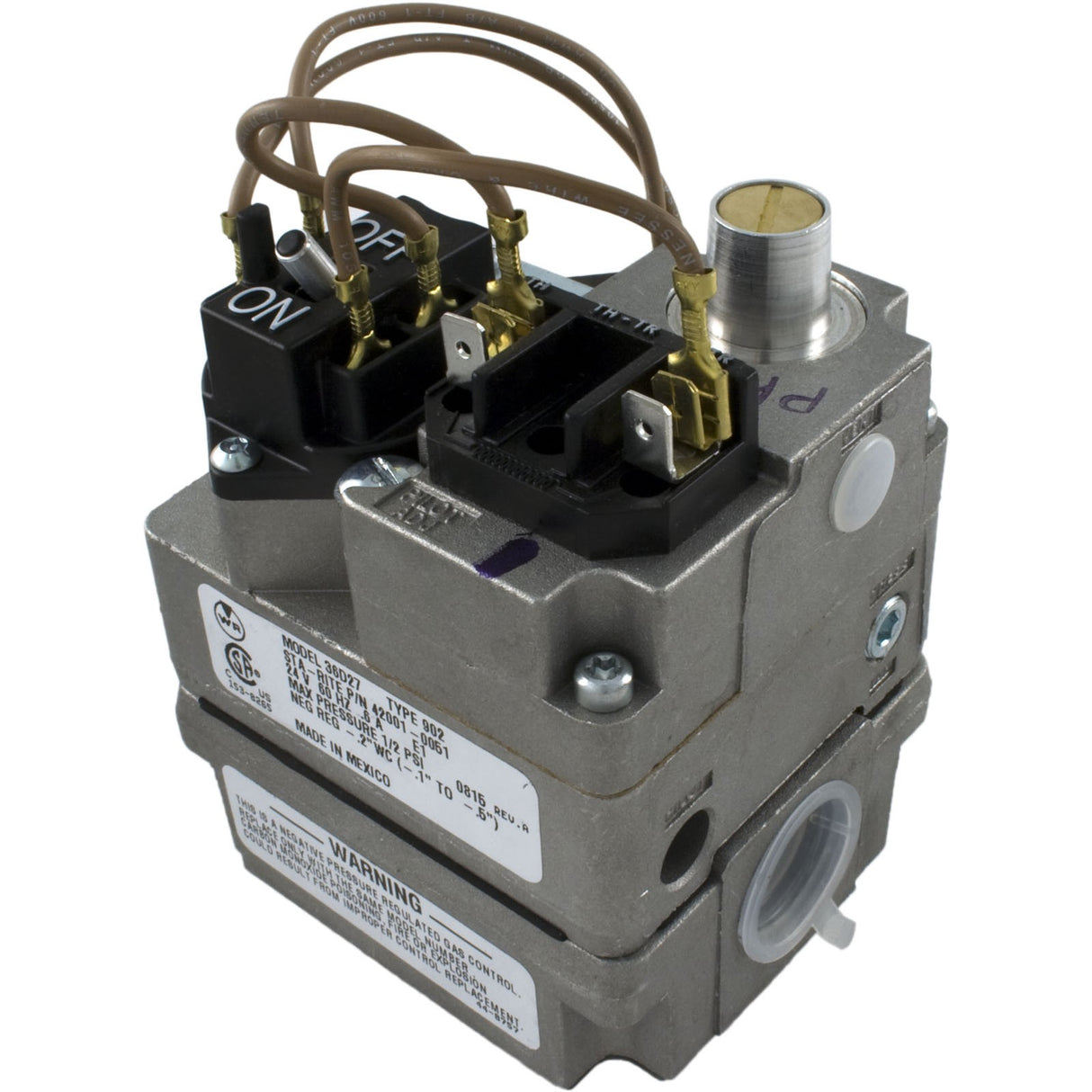 Combination Gas Valve, Pentair MasterTemp/Max-E-Therm : 42001-0051S