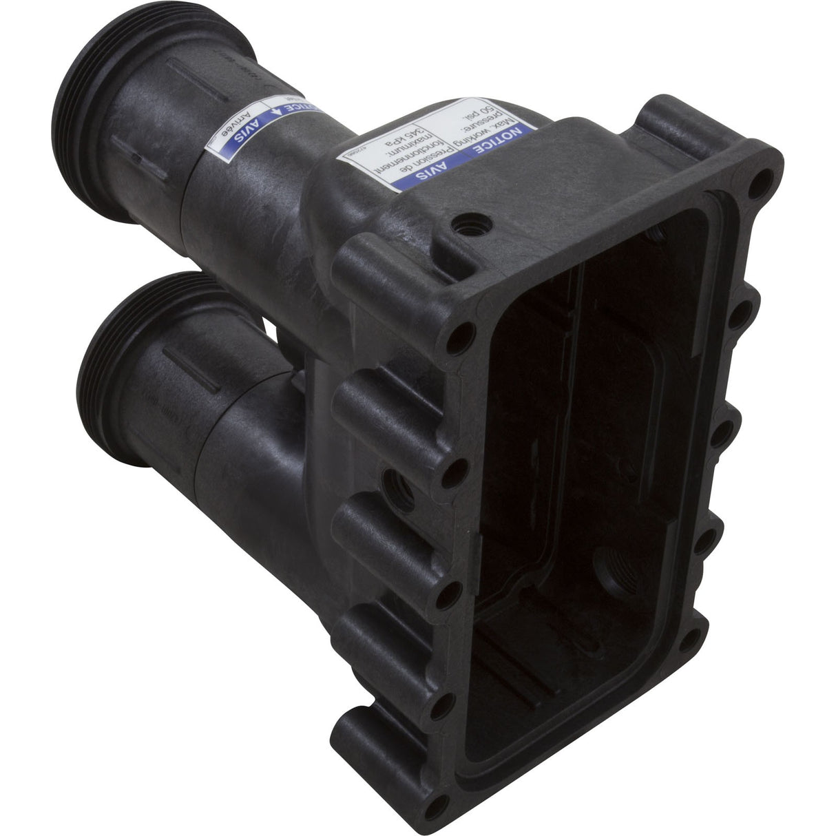 Manifold Body, Pentair Max-e-Therm SR200/333/400, w/O-Rings : 77707-0206