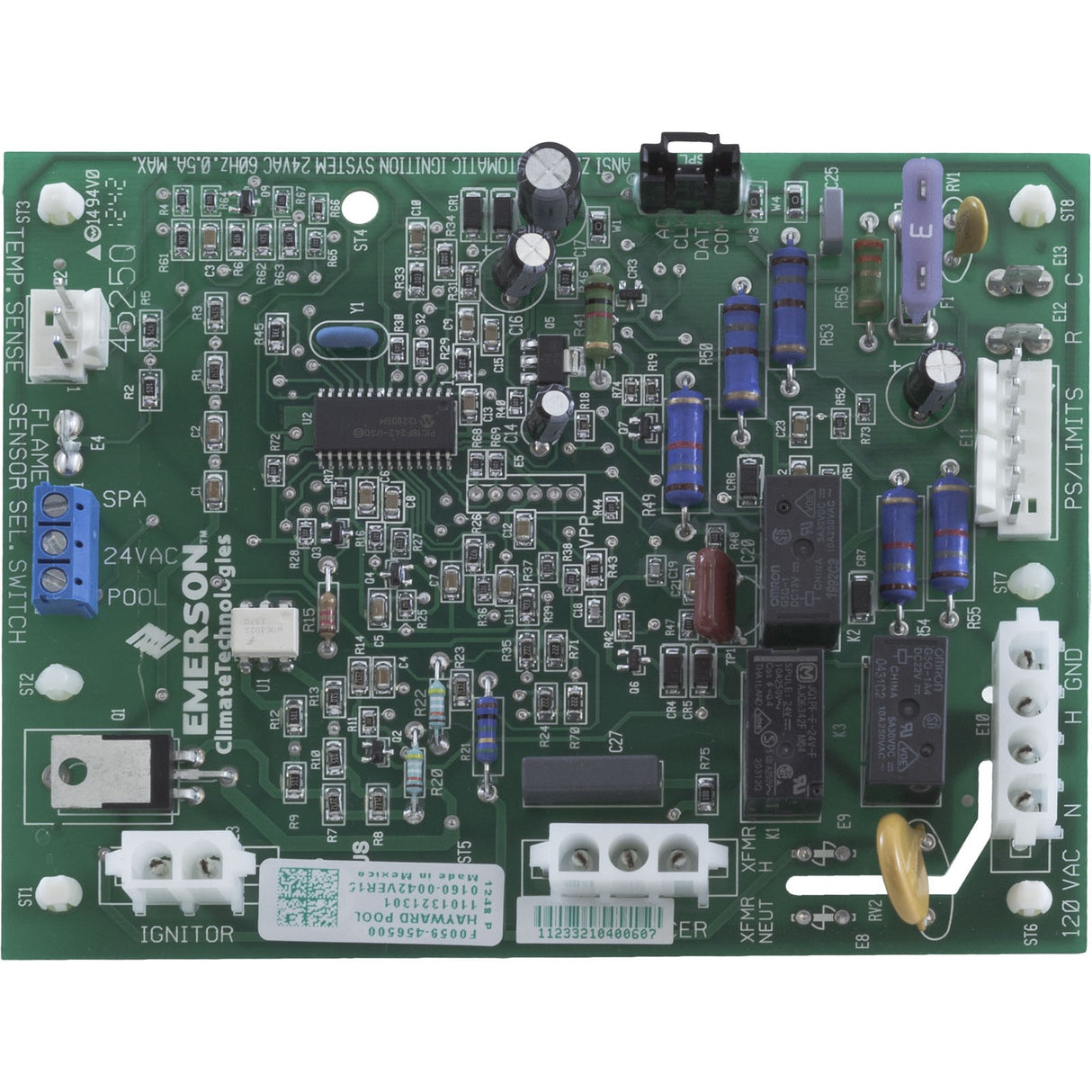 Blower/Control Board Kit, Hayward Low NOx, 115v : IDXL2BWR1931