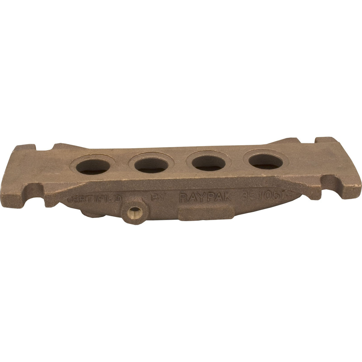 Return Header, Raypak 105A, Bronze : 004902F