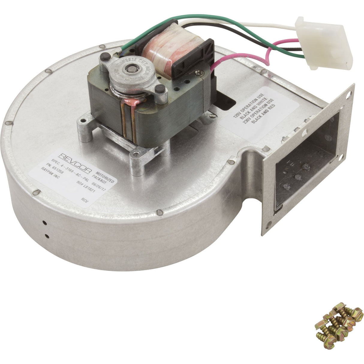 Blower, Raypak R185A/R185B : 008080F