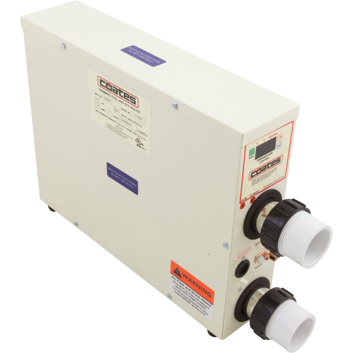 Electric Heater, Coates, 5.5Kw, 240V, Single Phase : 12406ST
