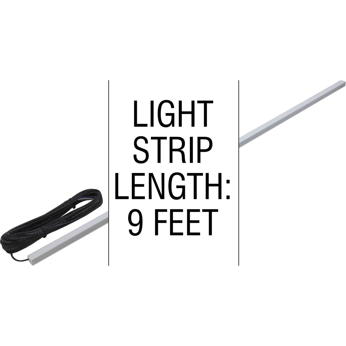 Light Strip, PAL LED, 9ft, w/Diffuser Lens, 65ft Cord : 42-PLOF-RGB-270