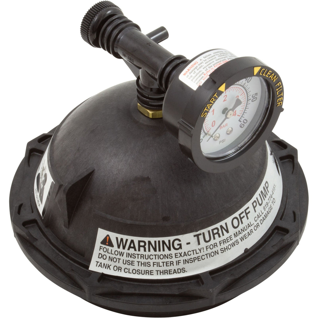 Tank Lid Kit, Pentair Triton II, 6" mbt, Black : 154641Z