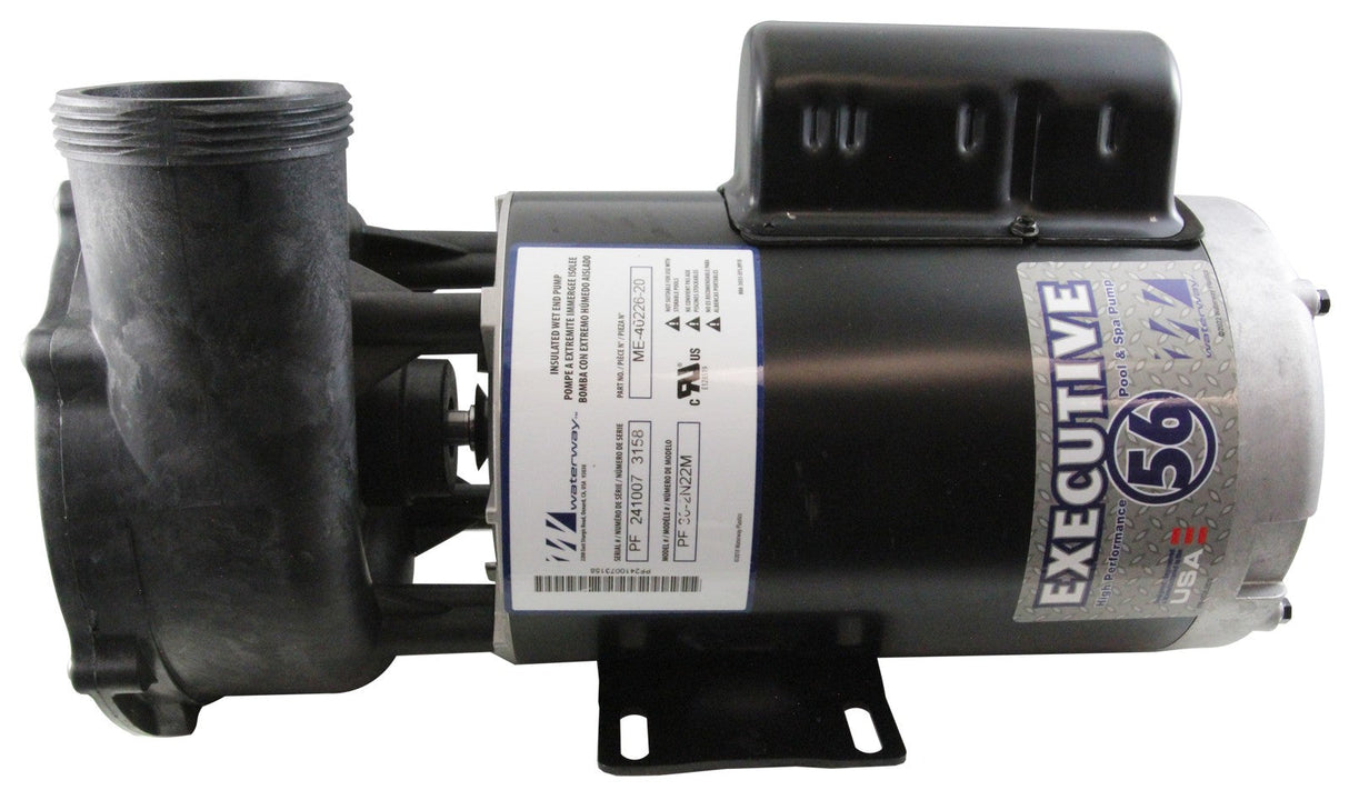 Pump, WW Executive, 4.0hp, 230V, 2-Spd, 56Fr, 2", 8ft Cord : ME-40226-20