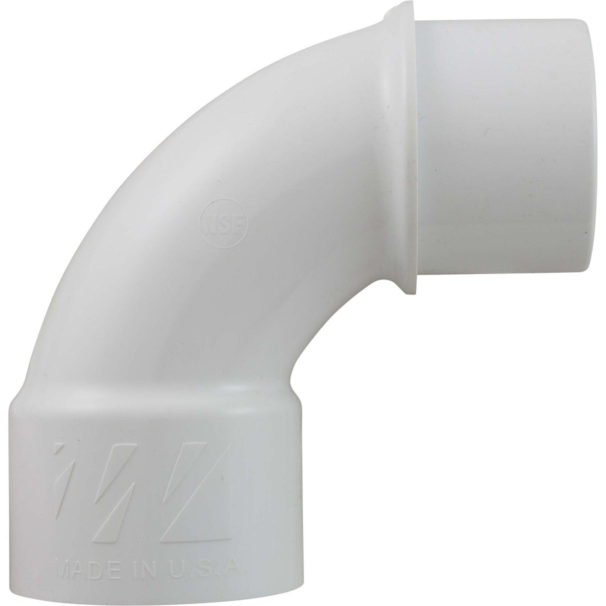 90 Elbow, Sweep, Waterway, 1-1/2" Slip x 1-1/2" Spigot : 411-9100
