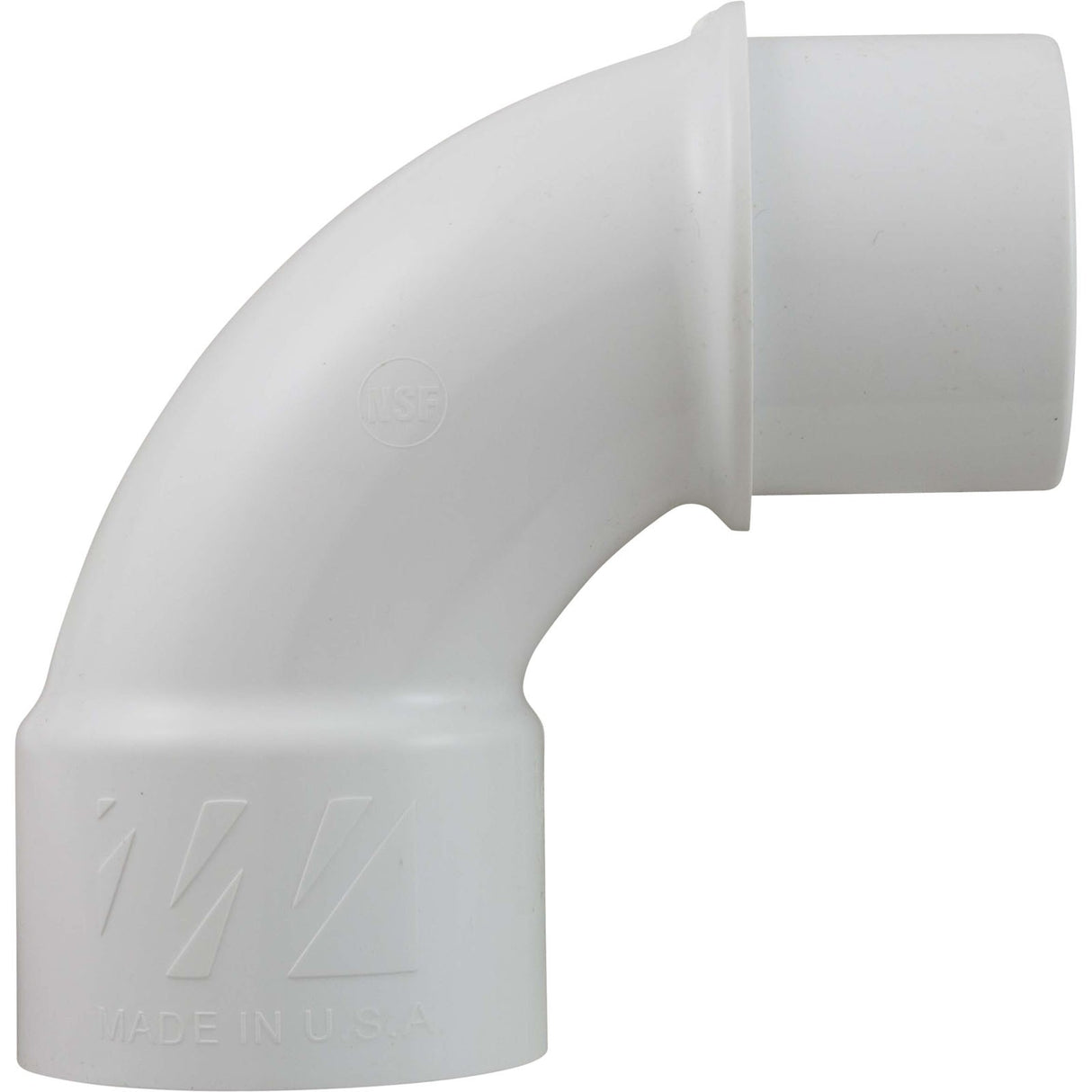 90 Elbow, Sweep, Waterway, 1-1/2" Slip x 1-1/2" Spigot : 411-9100