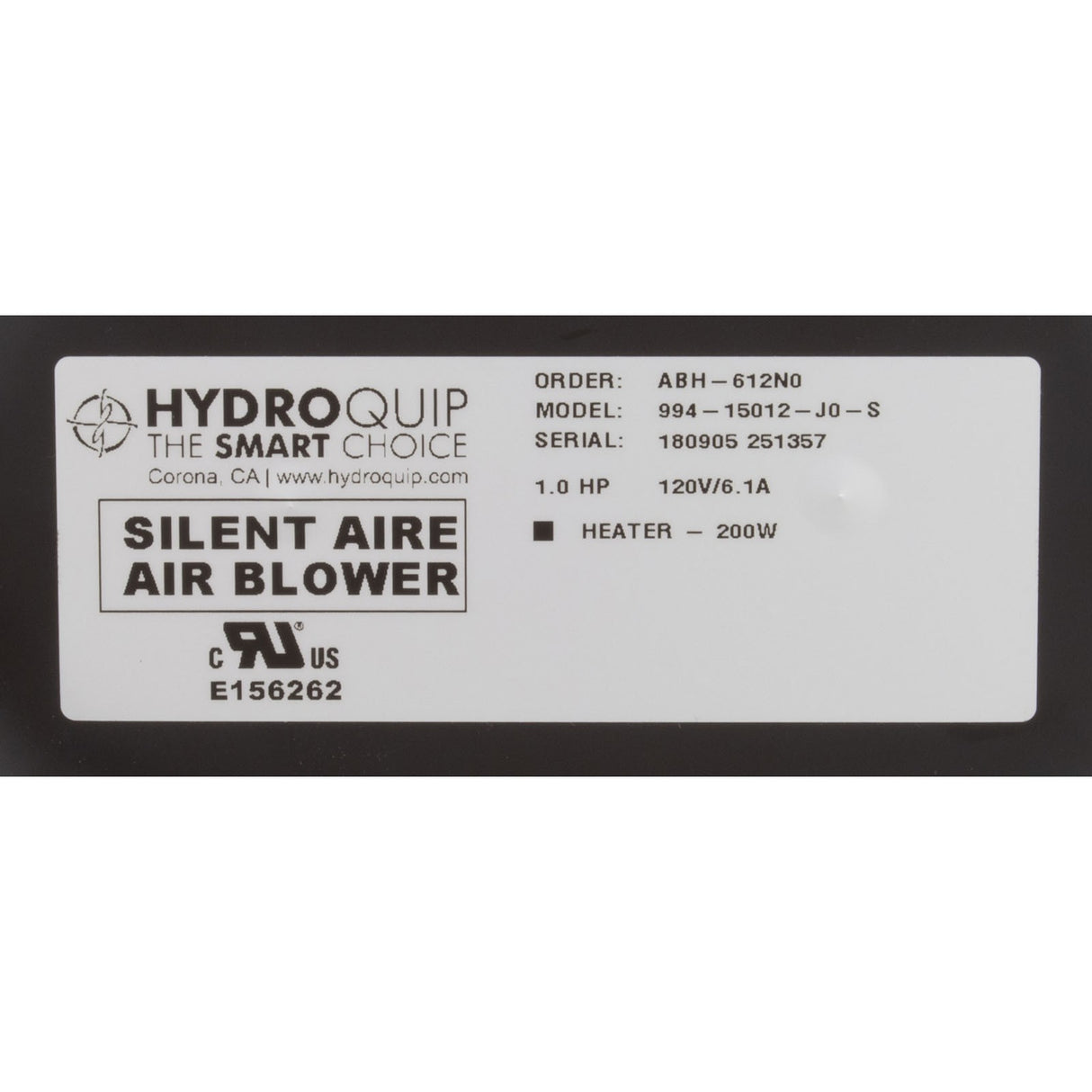 Blower/heater, silent air : 994-15012-J0-S