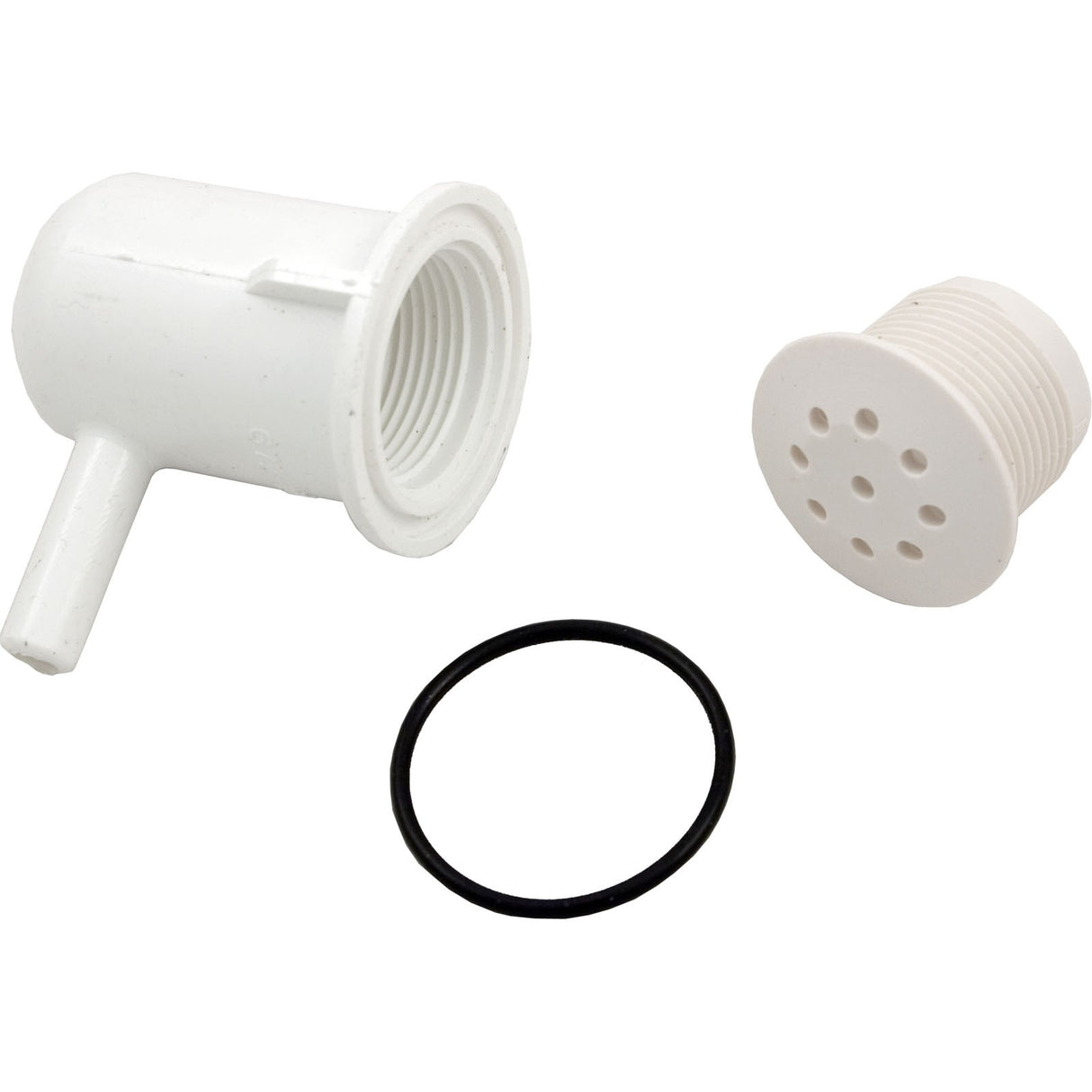 Air Injector, WW, Top Flo, 3/8"sb, Elbow Style, White : 670-2300