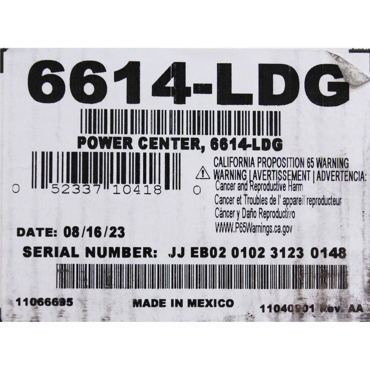 Power Center, Jandy AquaLink RS, w/ Sub-Panel, Gray : 6614-LDG