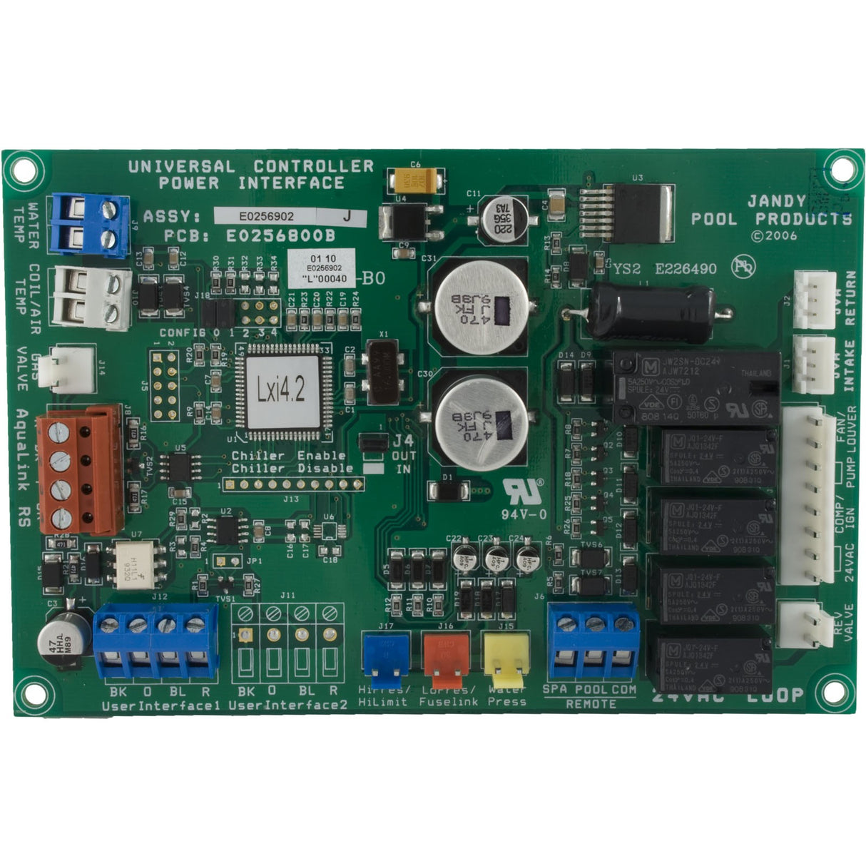 Universal Control PCB, Zodiac Jandy Lxi : R0458200