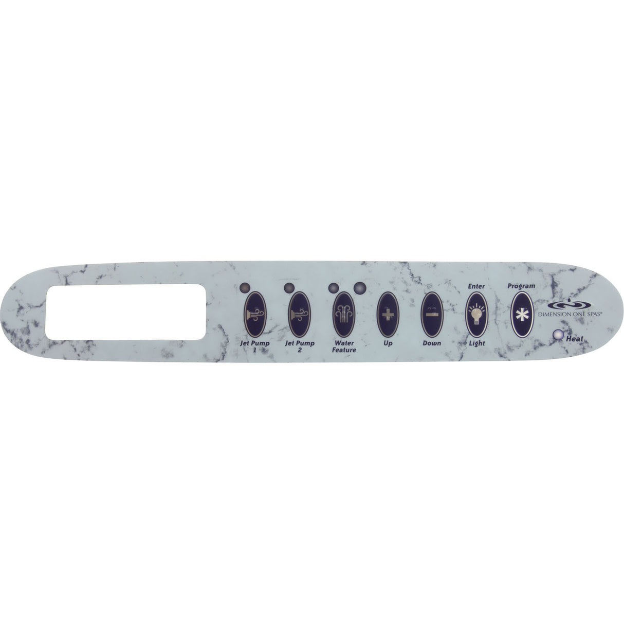 Overlay, Dimension One, TSC-24/K-24, 7 Button, 2 Pump : 01560-368