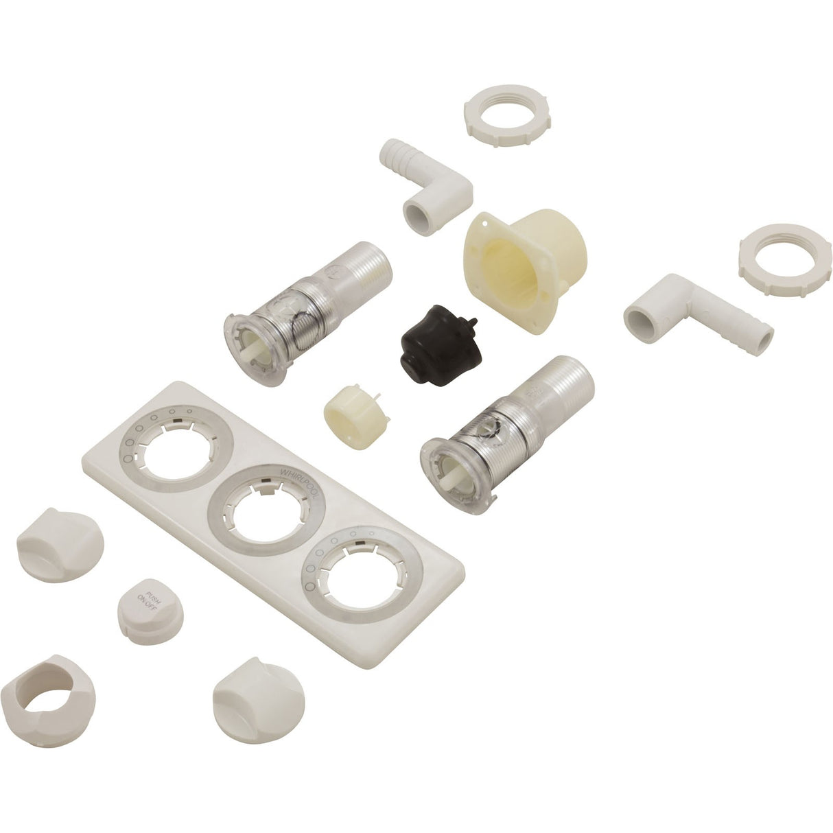 Air Control & On/Off 3 Position Complete Panel, White : G107940