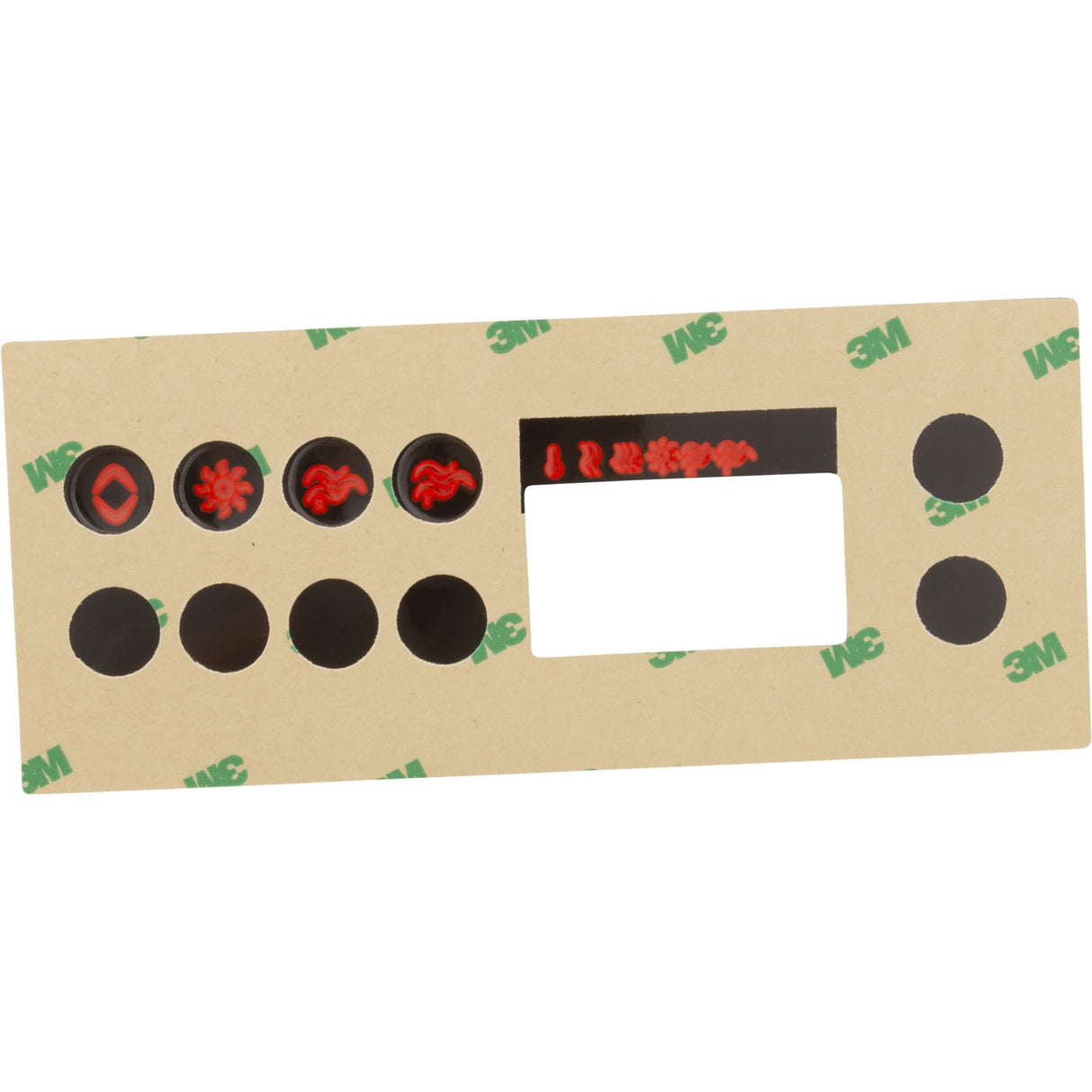 Overlay, Gecko K-19, 4 Button, P1, P2, Light : 9916-100219