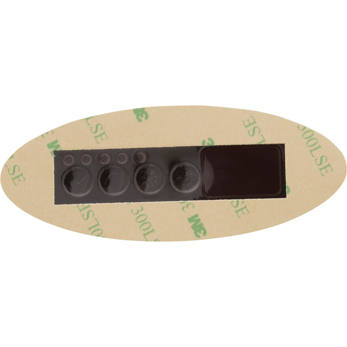 Overlay, Gecko TSC-9-GE1, 4 Button, P1, Light : 9916-100131
