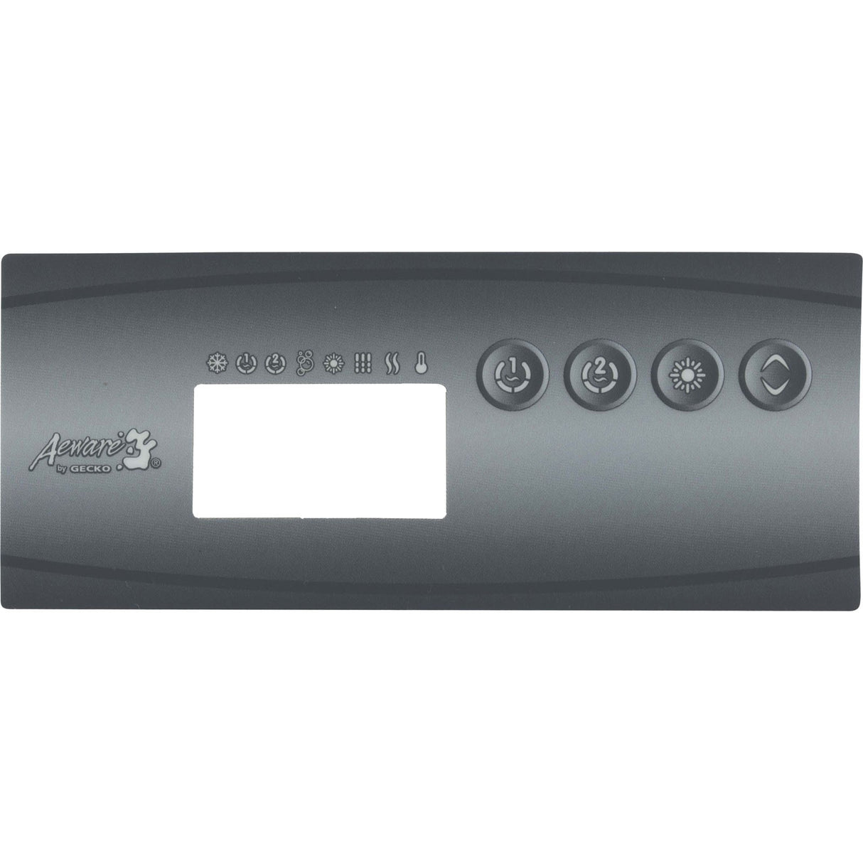 Overlay, Gecko K-19 AE, 4 Button, P1, P2, Lt : 9916-101204