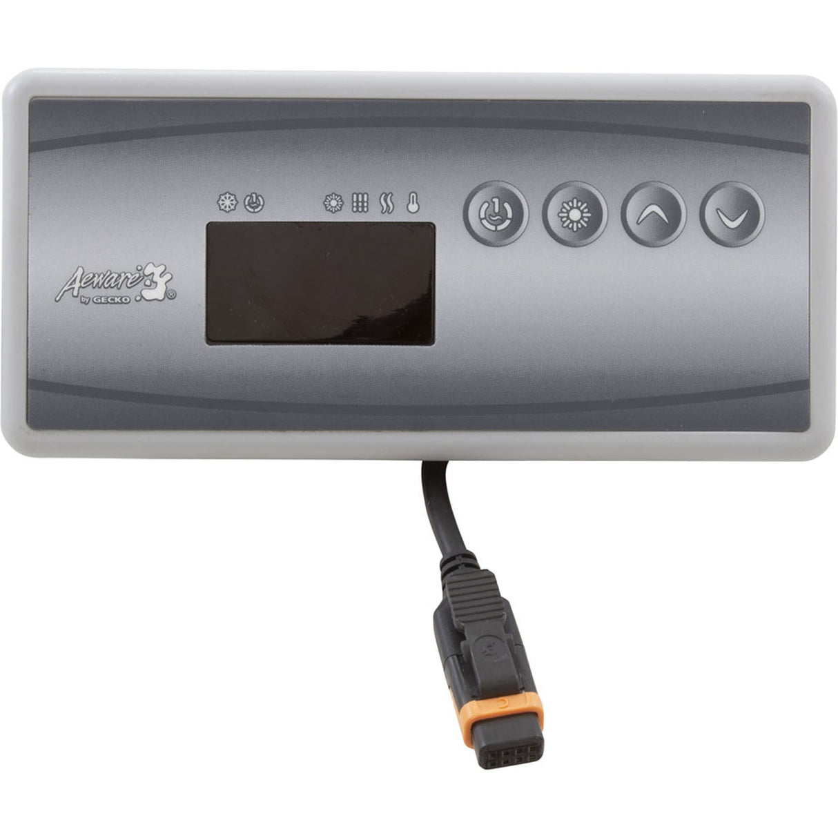 Overlay, Gecko in.k19, 4 Button, P1, Lt, Temp Up, Temp Down : 80-0236A