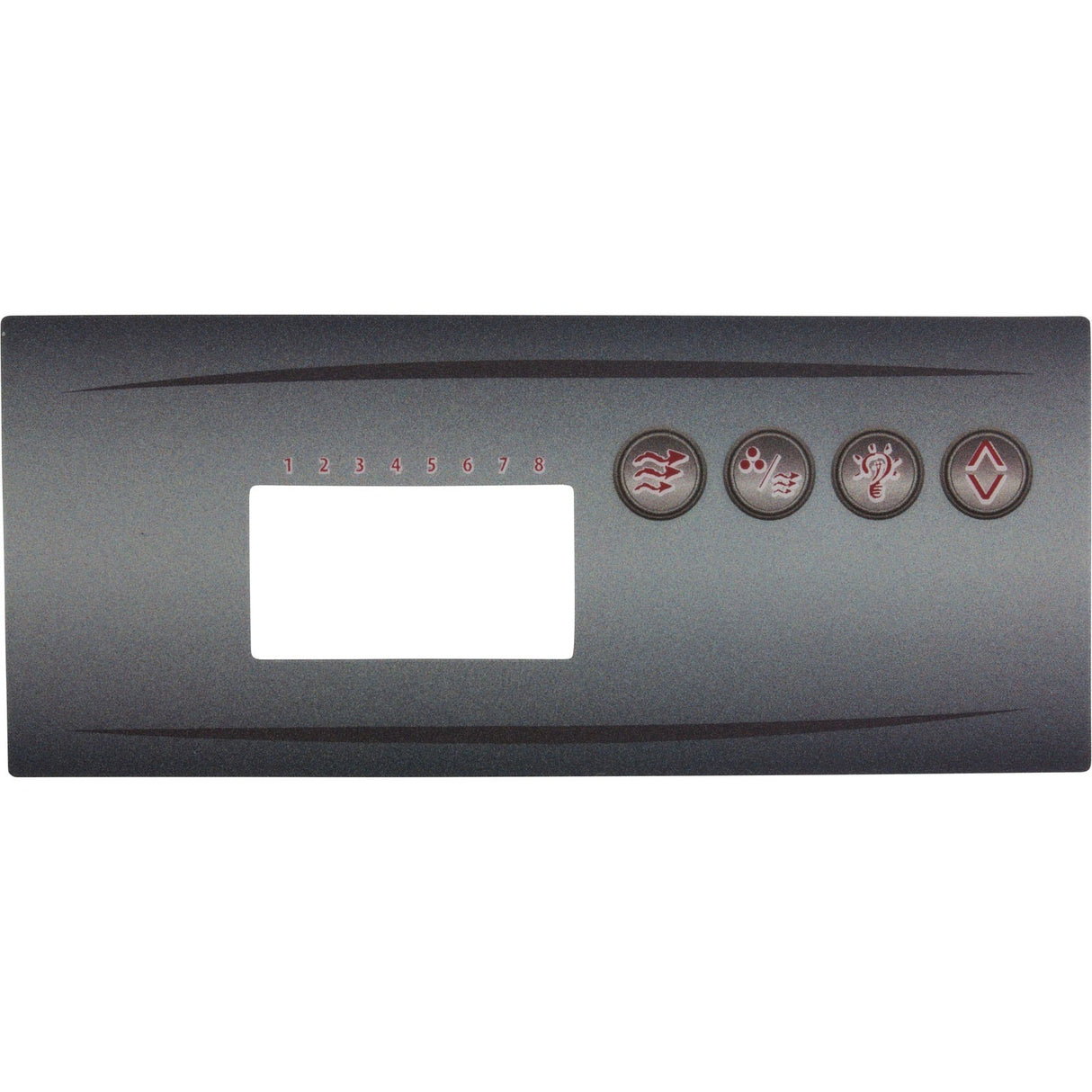 Overlay, HydroQuip Eco 8, Pump 1, Light, Aux, Large Rec : 80-0204