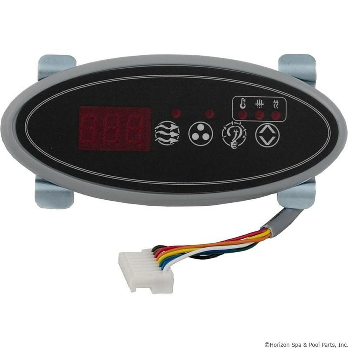 Topside, H-Q Eco 2, 4 Button, P1, Lt, Aux, Sm Oval, 10ft Cord : 34-0200-K