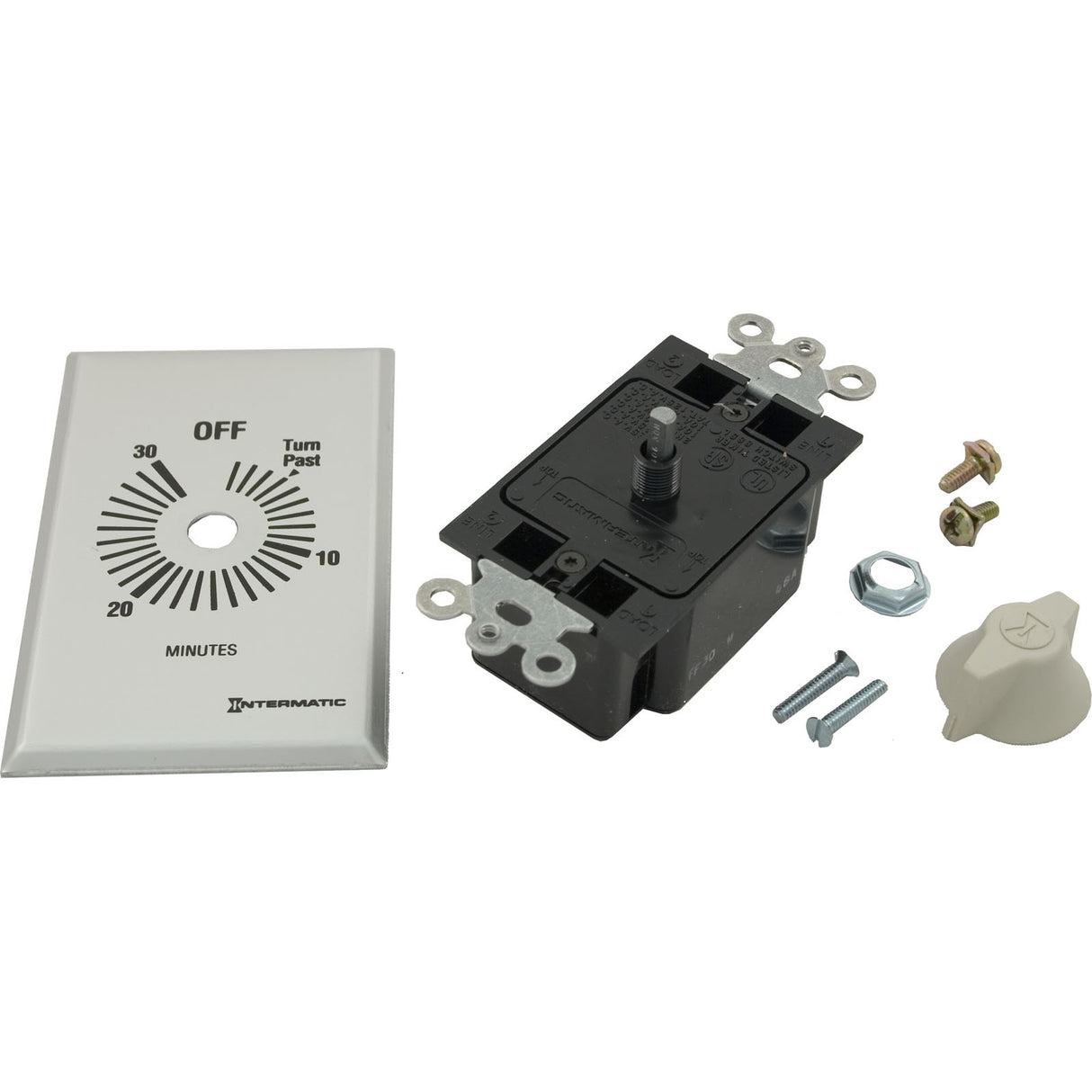Timer, Intermatic, SPST, Wound, 30min, 20A : FF30MC