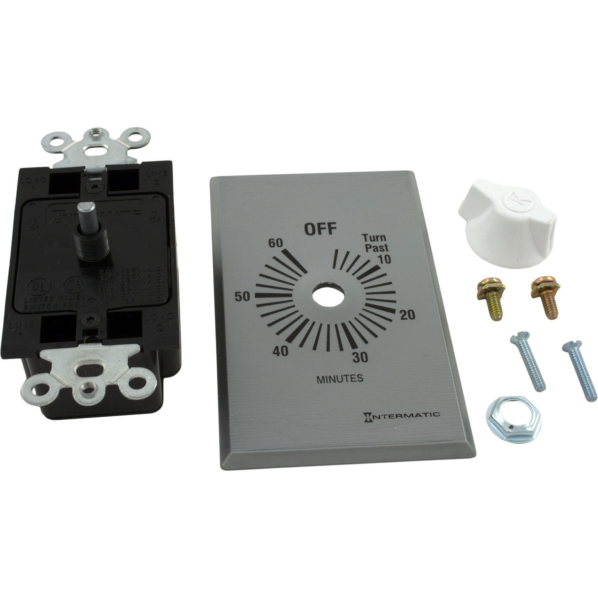 Timer, Intermatic, SPST, Wound, 60min, 20A : FF60MC