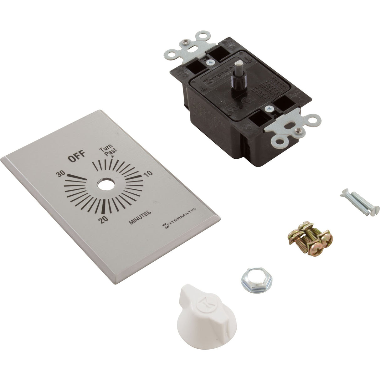Timer, Intermatic, DPST, Spring Wound, 30min, 20A : FF430M