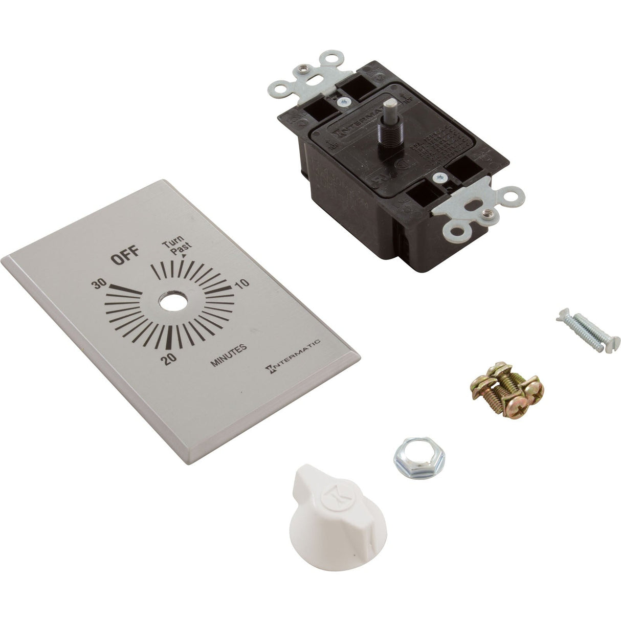 Timer, Intermatic, DPST, Spring Wound, 30min, 20A : FF430M