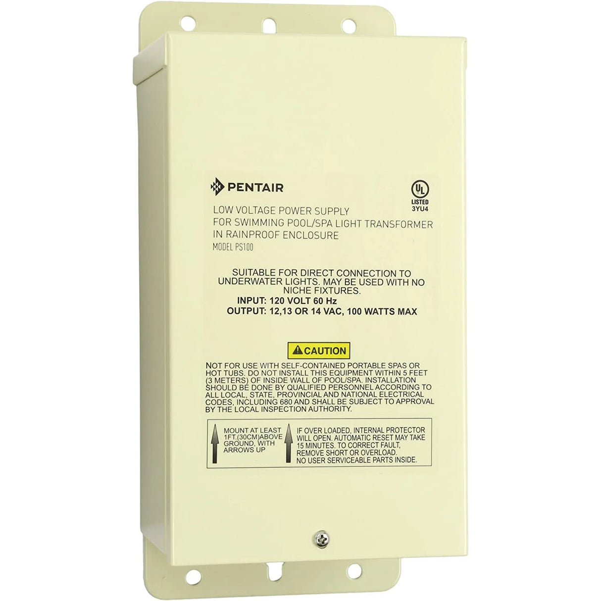 Transformer, Pentair, 12v to 14v, 100w : 619962