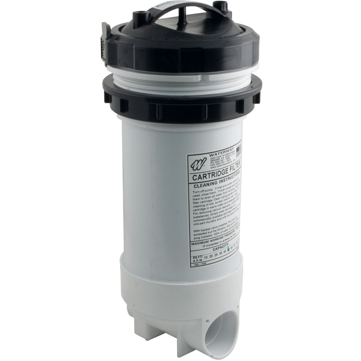 Cartridge Filter, Waterway Top Load, 50 sqft, 2" Slip : 502-5010