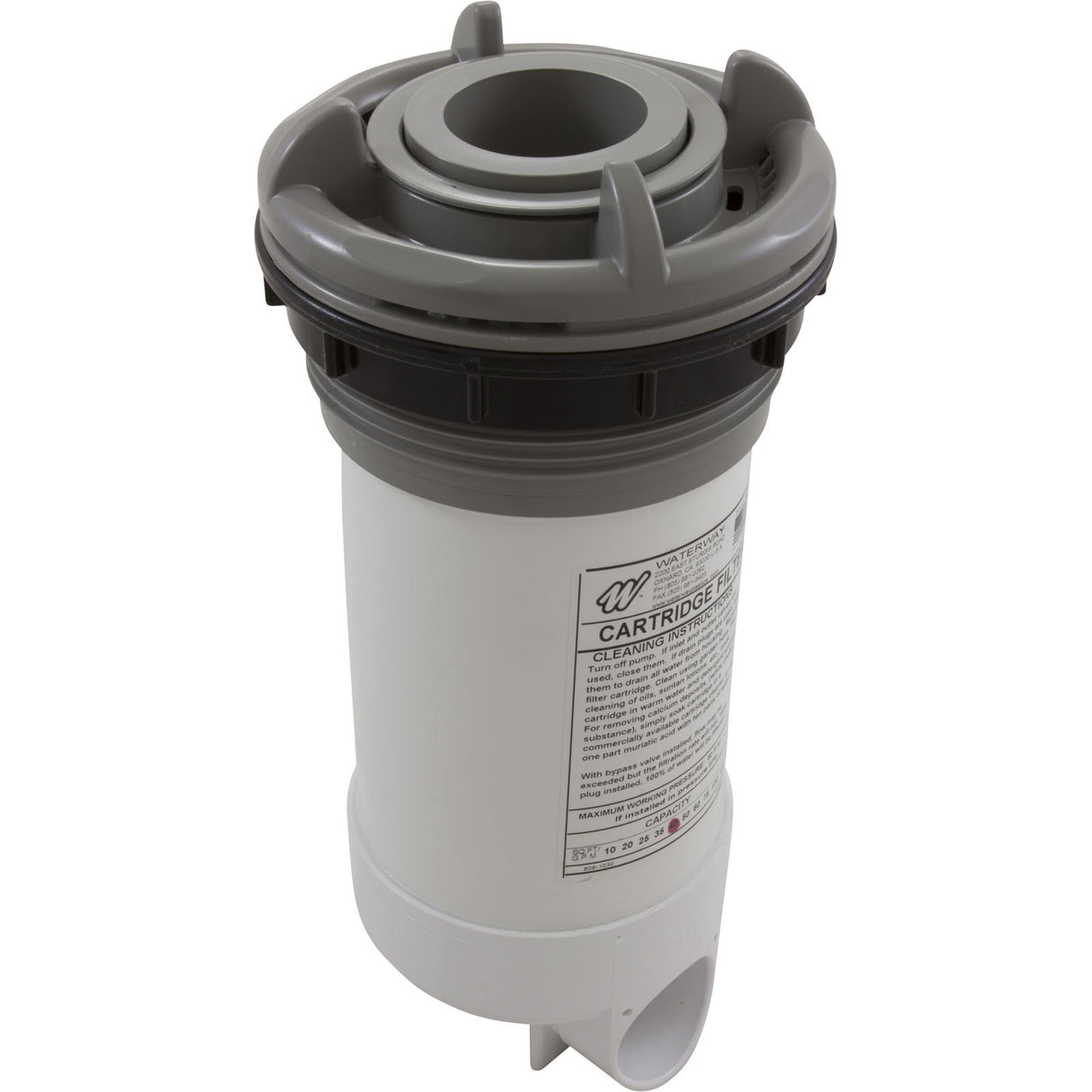Skim Filter Complete, WW DynaFlo Lo-Profile, 40sqft, Gray : 510-6547
